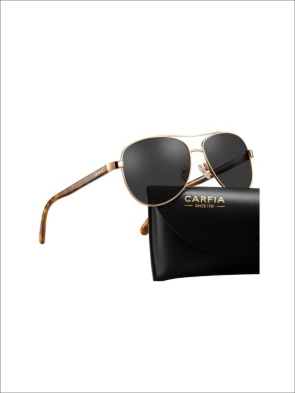 CARFIA Polarized Aviator Sunglasses Women UV400 Lightweight Small Face